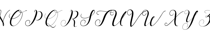 Menttion Script Regular Font UPPERCASE