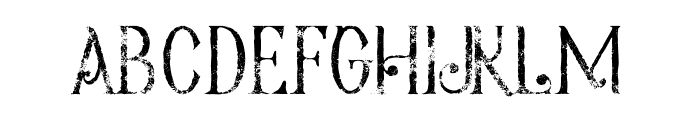 Meravin Grunge Font LOWERCASE