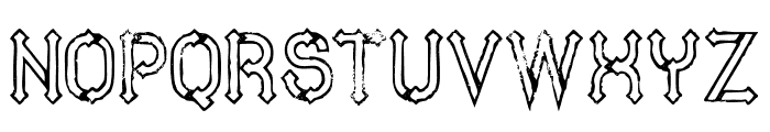 Metrooutlinegrunge Font LOWERCASE