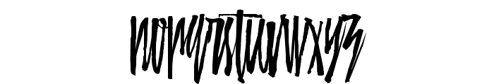 Minority-Script Font LOWERCASE
