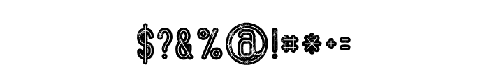 Mocca Inline Bold Grunge Font OTHER CHARS