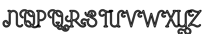 Mocca Inline Bold Font UPPERCASE