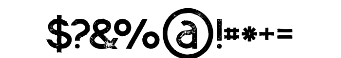 Momoco Medium Grunge Font OTHER CHARS