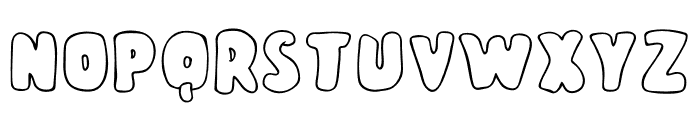 Monday Kids - Outline Font UPPERCASE