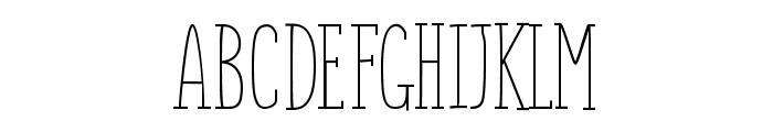 Monly Serif Lite Light Font LOWERCASE