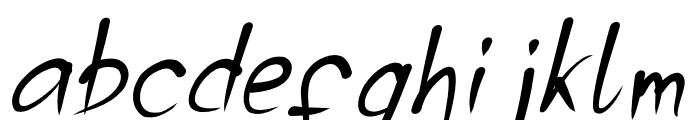 Monster Demit Italic Font LOWERCASE