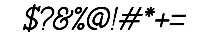 Mooglonk Serif Italic Font OTHER CHARS