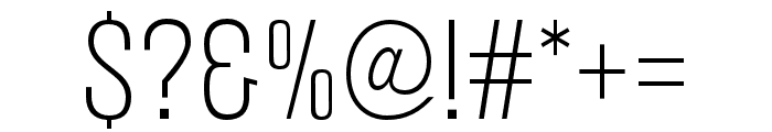 Mostin-ExtraLight Font OTHER CHARS