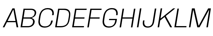 Mriya Grotesk Light Italic Font UPPERCASE