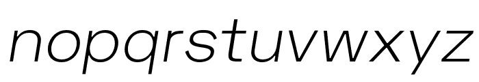 Mriya Grotesk Light Italic Font LOWERCASE