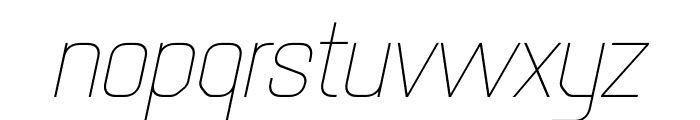 Mudhead Italic Thin Font LOWERCASE