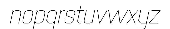 Mudhead Slab Italic Thin Font LOWERCASE