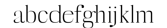 Myron Light Font LOWERCASE