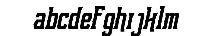 NFC Roshunt Alternate Bold Italic Font LOWERCASE