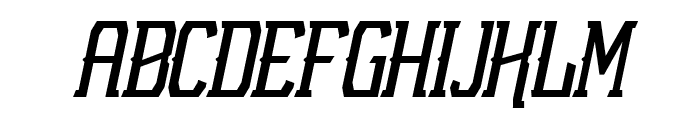 NFC Roshunt Alternate Italic Font UPPERCASE