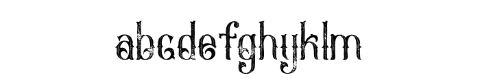 Napoleon Inline Grunge Font LOWERCASE