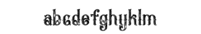 Napoleon Inline Shadow Grunge Font LOWERCASE