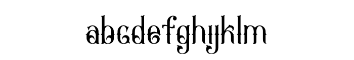 Napoleon Regular Font LOWERCASE