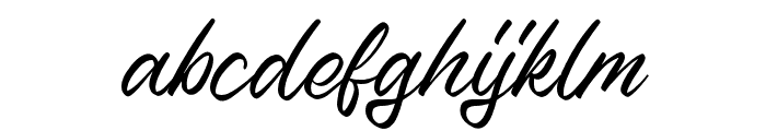 Nerfia Script Regular Font LOWERCASE