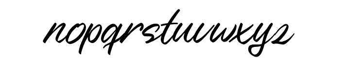 Nerfia Script Regular Font LOWERCASE