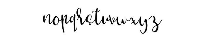 New-ScriptTwo Font LOWERCASE