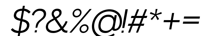Noirden Regular Oblique Font OTHER CHARS