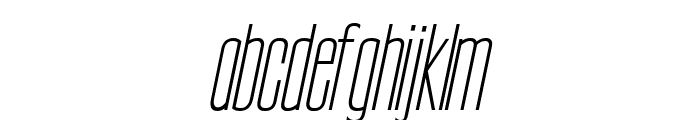 Nordams Light Italic Font LOWERCASE