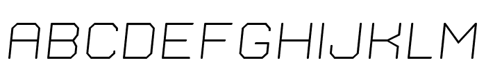 Nostromo Oblique Light Font UPPERCASE