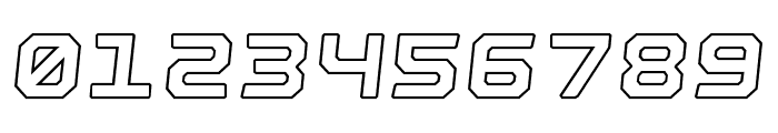 Nostromo Outline Black Oblique Font OTHER CHARS