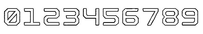 Nostromo Outline Bold Rough Font OTHER CHARS