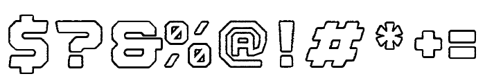 Nostromo Outline Heavy Rough Font OTHER CHARS