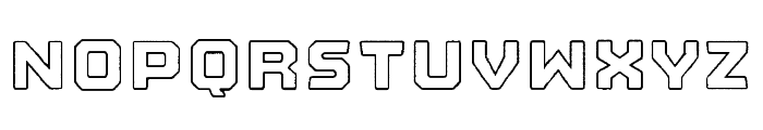 Nostromo Outline Heavy Rough Font LOWERCASE