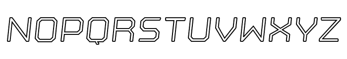 Nostromo Outline Medium Oblique Font LOWERCASE