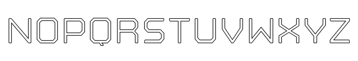 Nostromo Outline Medium Font LOWERCASE