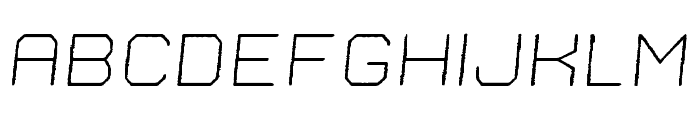 Nostromo Rough Light Oblique Font LOWERCASE