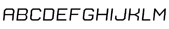 Nostromo Rough Medium Oblique Font LOWERCASE
