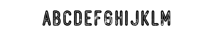 Ocela Bold Inline Grunge Font LOWERCASE
