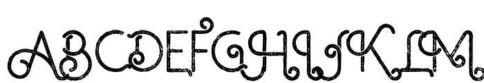 Ocela Inline Grunge Font UPPERCASE