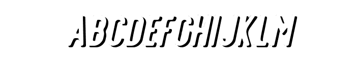 Offlander Shadow Italic Font UPPERCASE