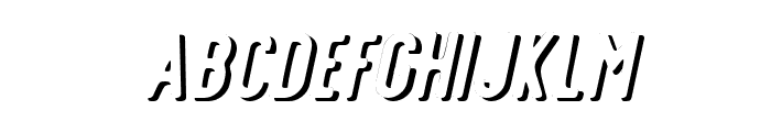 Offlander-ShadowItalic Font LOWERCASE