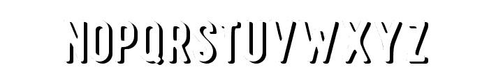 Offlander-Shadow Font LOWERCASE