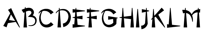 Oriental Font UPPERCASE