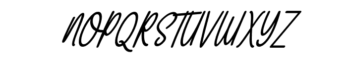 OrlandoSignItalic-Italic Font UPPERCASE