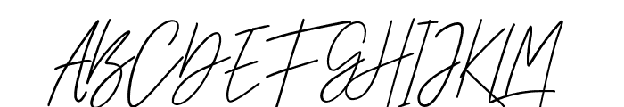 Otentic Signature Font UPPERCASE