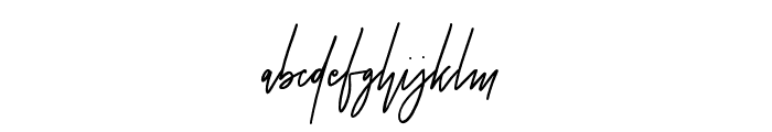 Otentic Signature Font LOWERCASE