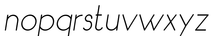 Owyne Thin Italic Font LOWERCASE