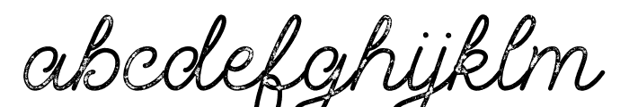 Palm Beach Script Rough Font LOWERCASE