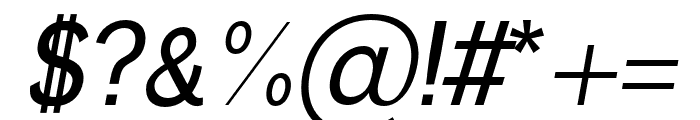 Pardo regular-italic Font OTHER CHARS