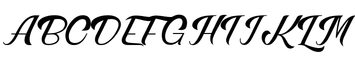 Petterandsons ligature Font UPPERCASE
