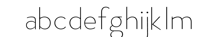 Phenom_Grotesque Thin Font LOWERCASE